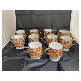 10 Pcs - Royal Paisley Cups 55/1984