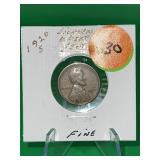 1920-S Lincoln Wheat Cent Fine