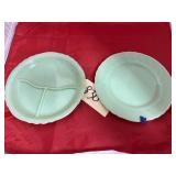 2 - McKee Jadeite Plates