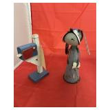 Wooden Stamp Dispenser & Metal Dog Dï¿½cor