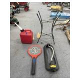 4 Pcs - Sprinkler - Bug Zapper - 1 Gal Gas Jug