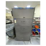 Metal Lateral Filing Cabinet 30"L x 18"W x 64"H