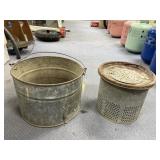 Minnow Bucket Insert & Galvanized Bucket