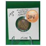 1926-D Lincoln Wheat Cent Fine