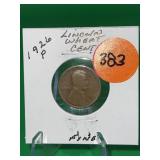 1926-P Lincoln Wheat Cent Fine