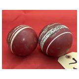 2 - Vintage Croquet Balls