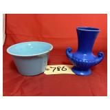2 Pcs - Japan Vase & Lorella Dish - chipped