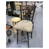 3 Pcs Chairs - Swivel Bar Stool - Metal Folding