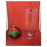 Glass Vase & Large Ornament