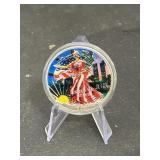 2 - 1oz Fine Silver Dollar Coin - Colored