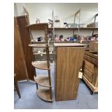 Cabinet w/4 Shelves &Wooden  Corner Shelf