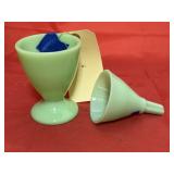 2 Pcs Jadeite - McKee Bowl & Funnel