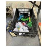 Plastic Crate w/Assorted Children