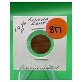 1976-P Lincoln Cent Uncirculated