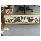 Framed Dog Pic 37"x11"