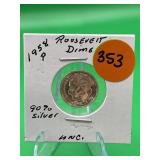 1958-P 90% Silver Roosevelt Dime Uncirculated