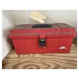 Plano Tool Box w/Hole Saw - Rubber Wheels