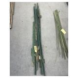 Pile of Metal Garden Stakes