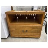 Rolling Microwave Cart 26"L x 18"W x 24"H