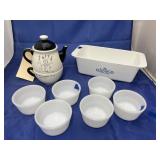 Stacking Teapot & Mug - 6 Glassbake Dishes