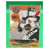 1990 PROSET HOF MARIO LEMIEUX CARD