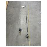 2 - Fishing Rods & Reels w/Metal Pole