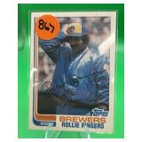 1982 TOPPS HOF ROLLIE FINGERS CARD