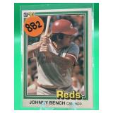 1981 DONRUSS PREMIER HOF JOHNNY BENCH CARD