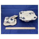 Sandlandware Pedestal Plate & Butter Tray w/Lid