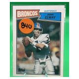 EARLY CARD 1987 TOPPS HOF JOHN ELWAY