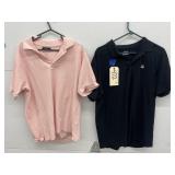 2 Shirts - Fila Sz L - Dustin Sz 2X Golf