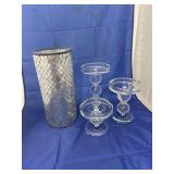 Mosaic Decorative Vase & Pillar Candle Stands