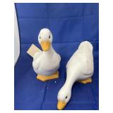 pair Porcelain Geese