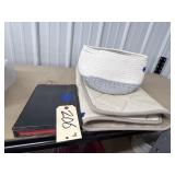 Leather Bound Bible - Fiber Basket - Bath Mat