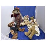 5 - Plush Teddy Bears - 3 are Ty