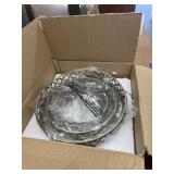 Metal Mirrored Vanity Trays NIB