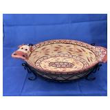 Temptations Dish w/Metal Holder