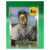 INSERT CARD TOPPS HOF MICKEY MANTLE