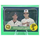 1986 FLEER HOF TRAMMELL/RIPKEN CARD