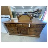 Dresser w/Mirror 66"L x 18"W x 31"H - As Is