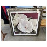 large Framed Floral Pic 48"x47"