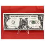 Novelty $3 Bill Clinton Bill