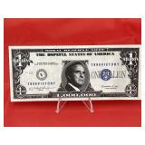 Novelty $1 million Bill