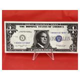Novelty $1 million Bill
