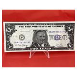 Novelty 2 cent Bill