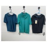 3 Golf Shirts - Kirkland Polo Underarmor Sz L