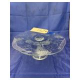 Clear Depresson Glass Cake Stand