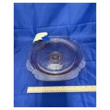 Pink Depression Glass Cake Stand