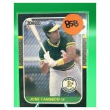 2ND YR CARD 1987 DONRUSS JOSE CANSECO