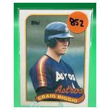 ROOKIE CARD 1989 TOPPS HOF CRAIG BIGGIO